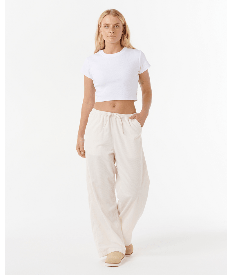 Rip Curl Keepsakes Washed Cord Pant in STONE