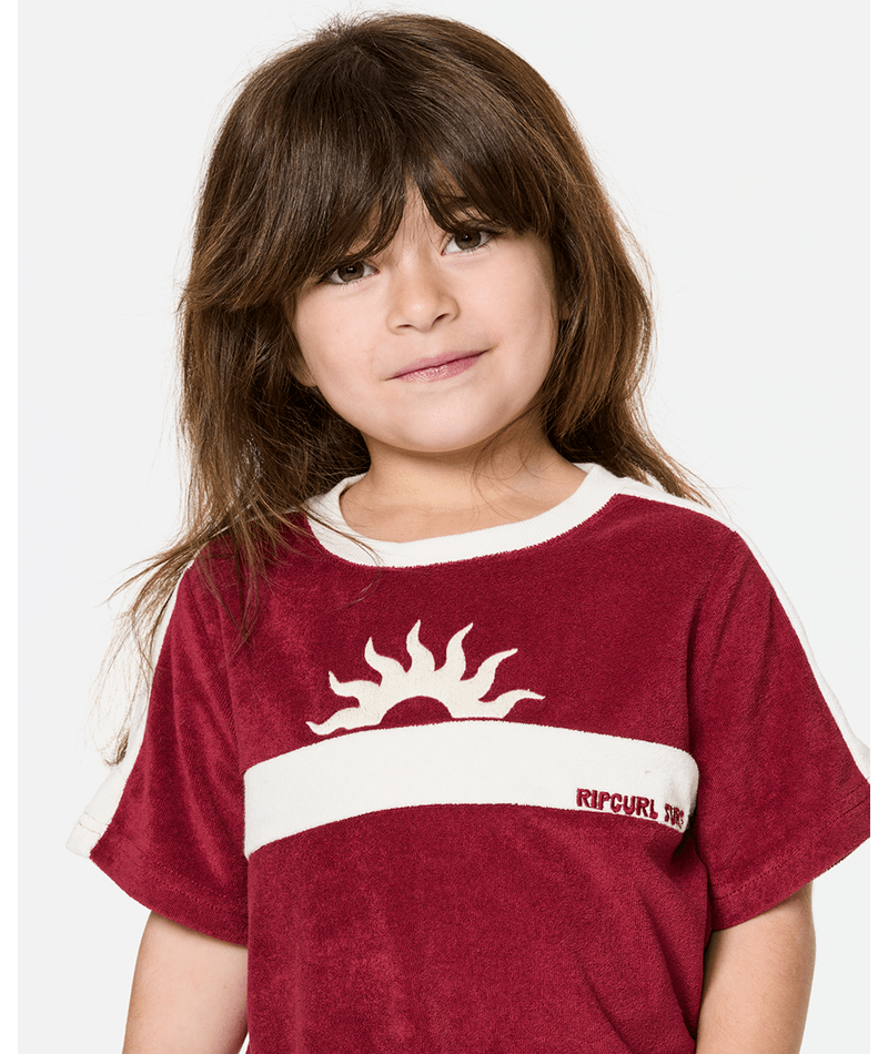 Rip Curl Road Trip Terry Tee - Girl in PLUM