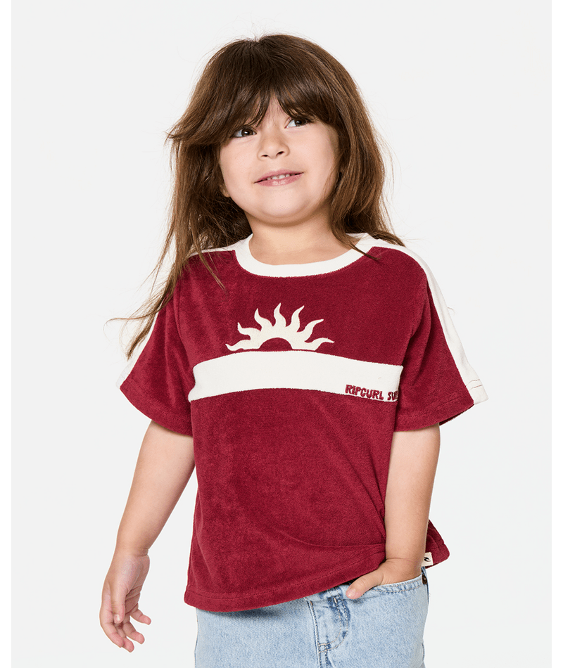 Rip Curl Road Trip Terry Tee - Girl in PLUM