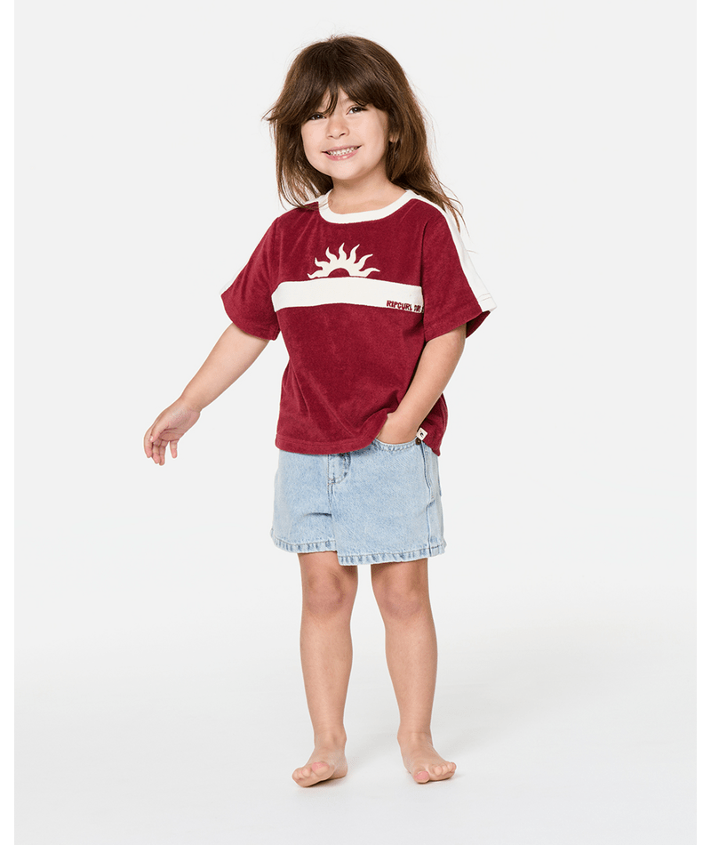 Rip Curl Road Trip Terry Tee - Girl in PLUM