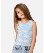 Rip Curl Magic Coast Tank - Girl in Light Blue