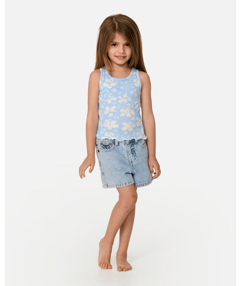 Rip Curl Magic Coast Tank - Girl in Light Blue