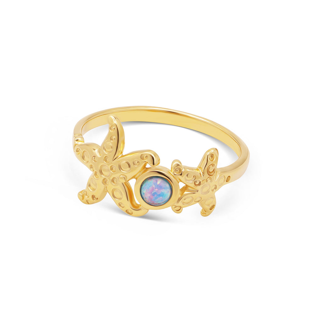 MiKi Jewellery Seastar Gold Ring in Single