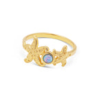 MiKi Jewellery Seastar Gold Ring in Single