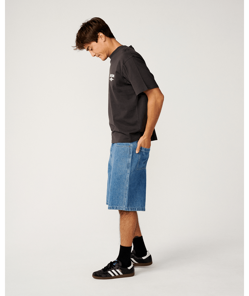 Rip Curl Nu Dose Denim Walkshort 22 in MID BLUE