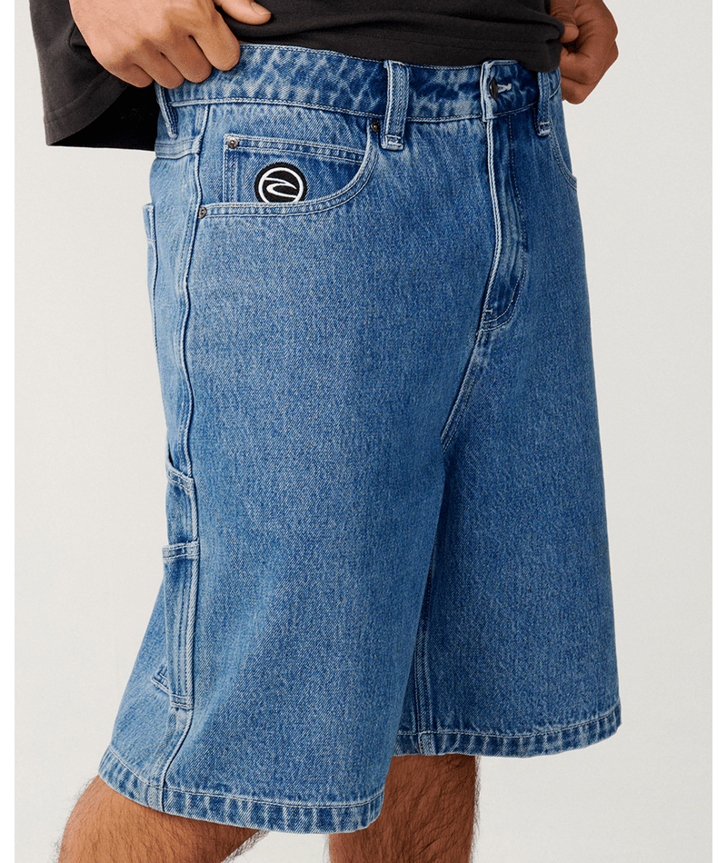 Rip Curl Nu Dose Denim Walkshort 22 in MID BLUE