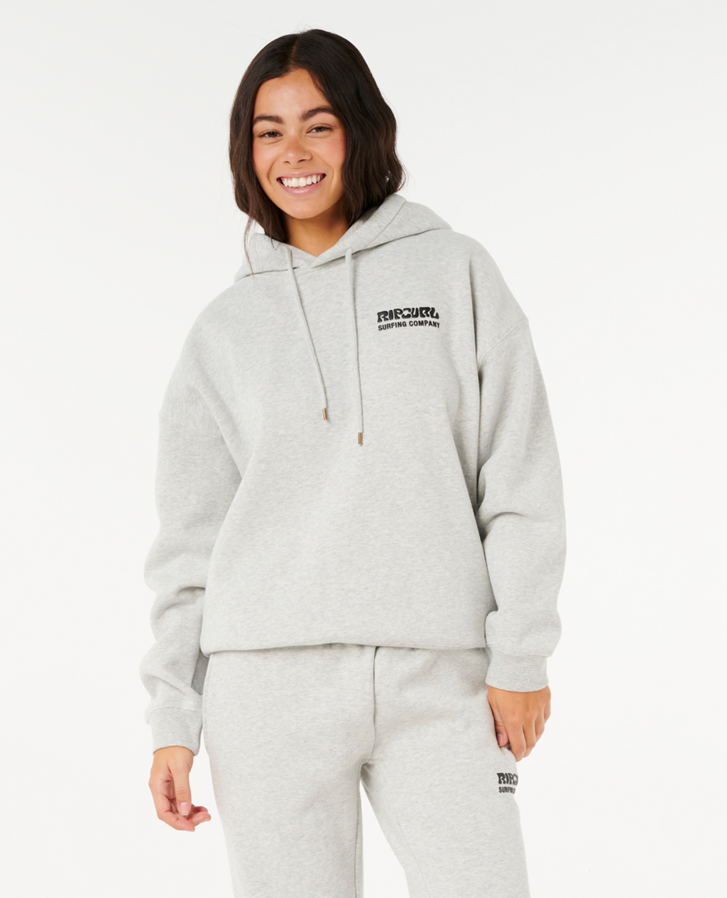 Rip Curl Surf Puff Heritage Hood in GREY MARLE