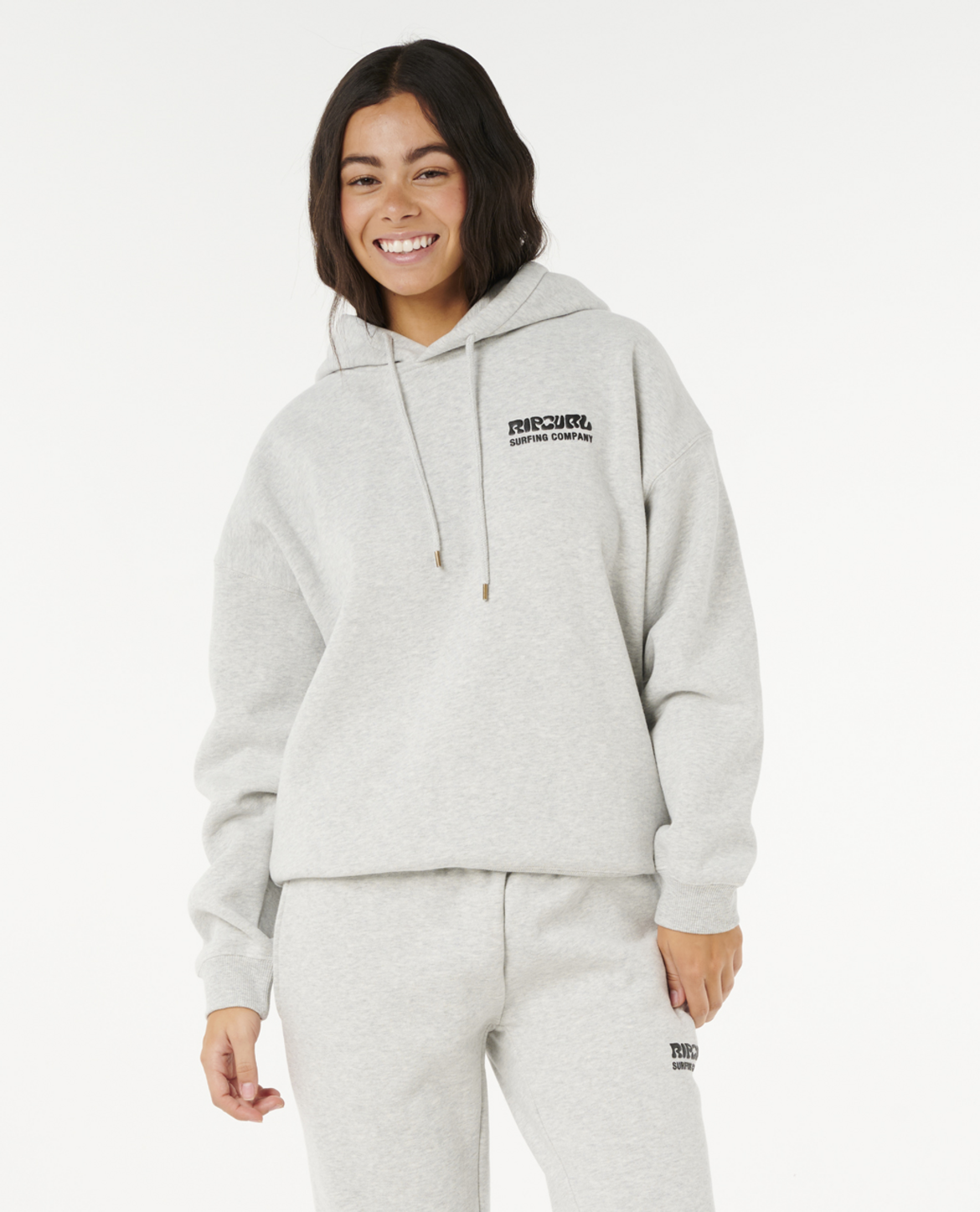 Rip Curl Surf Puff Heritage Hood in GREY MARLE