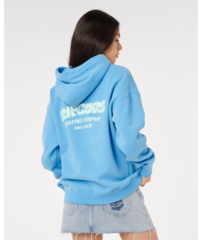 Rip Curl Surf Puff Heritage Hood in AZURE BLUE