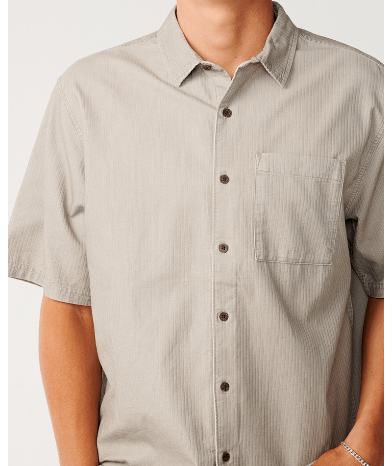 Rip Curl Premium Surf S/S Shirt in STONE