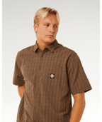Rip Curl Premium Surf Check S/S in COFFEE
