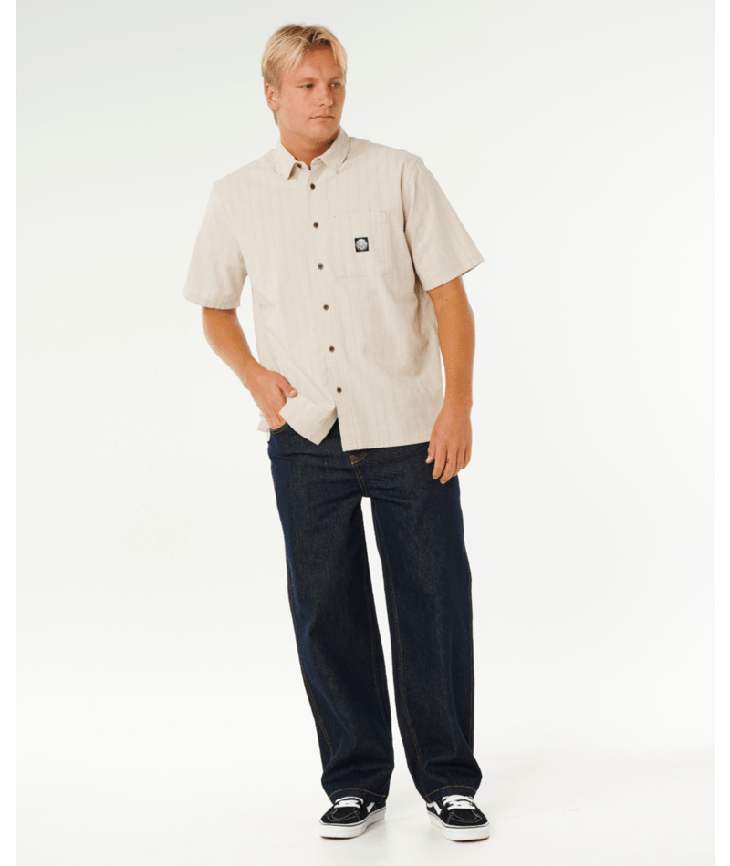 Rip Curl Premium Surf Check S/S in BONE