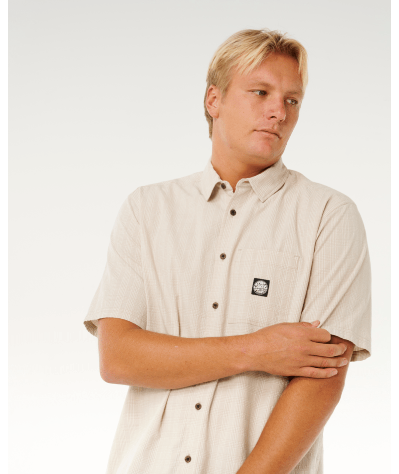 Rip Curl Premium Surf Check S/S in BONE