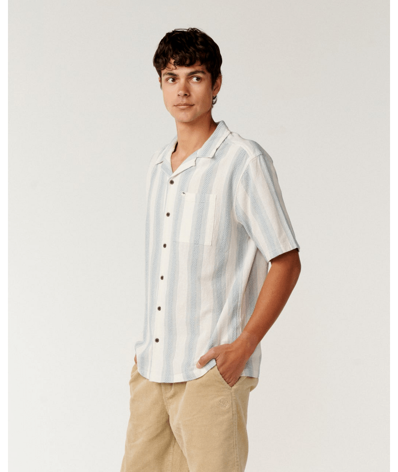 Rip Curl Classic Surf Weaver S/S Shirt in BONE