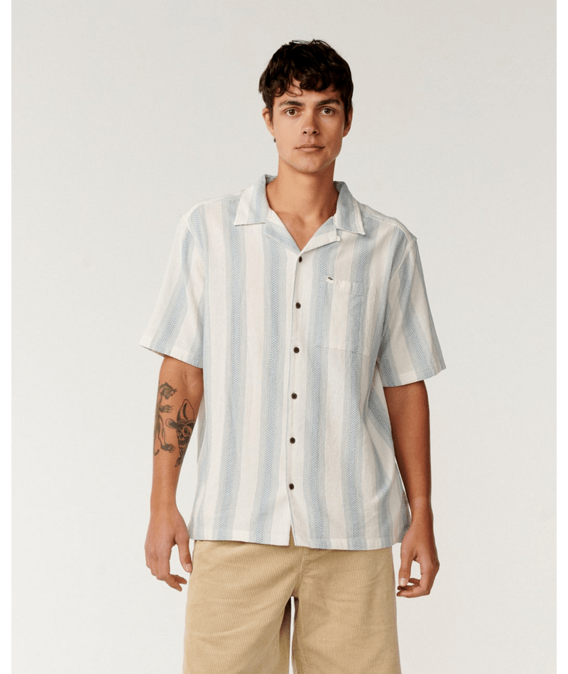 Rip Curl Classic Surf Weaver S/S Shirt in BONE