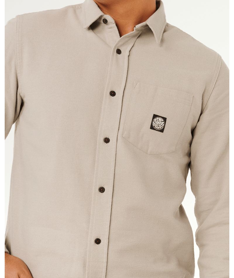 Rip Curl Premium Surf L/S Shirt in STONE