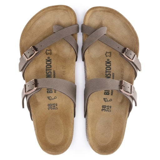 Birkenstock Mayari Mocca Birkibuc Narrow in Mocca