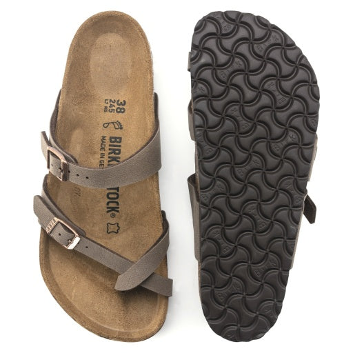 Birkenstock Mayari Mocca Birkibuc Narrow in Mocca