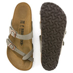 Birkenstock Mayari Stone Birkibuc Regular in Stone