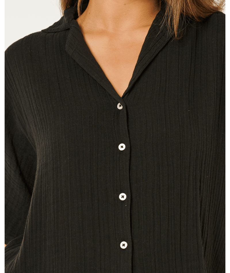 Rip Curl Premium Surf S/S Shirt in BLACK