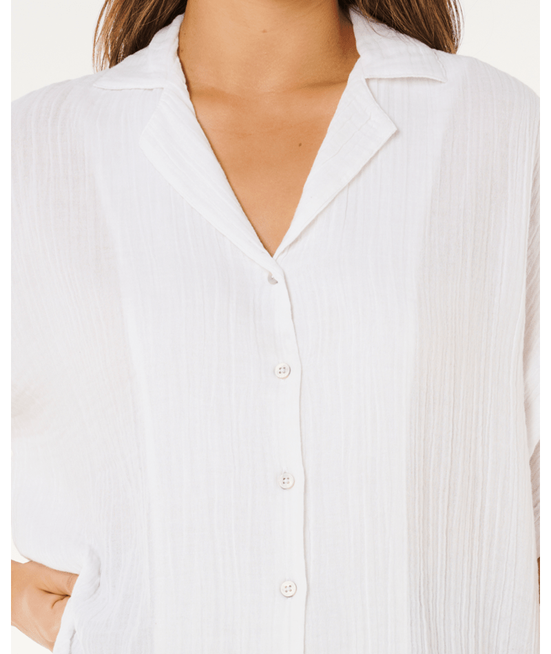 Rip Curl Premium Surf S/S Shirt in WHITE