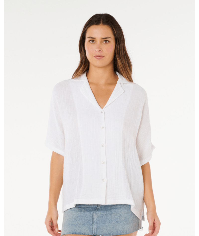 Rip Curl Premium Surf S/S Shirt in WHITE