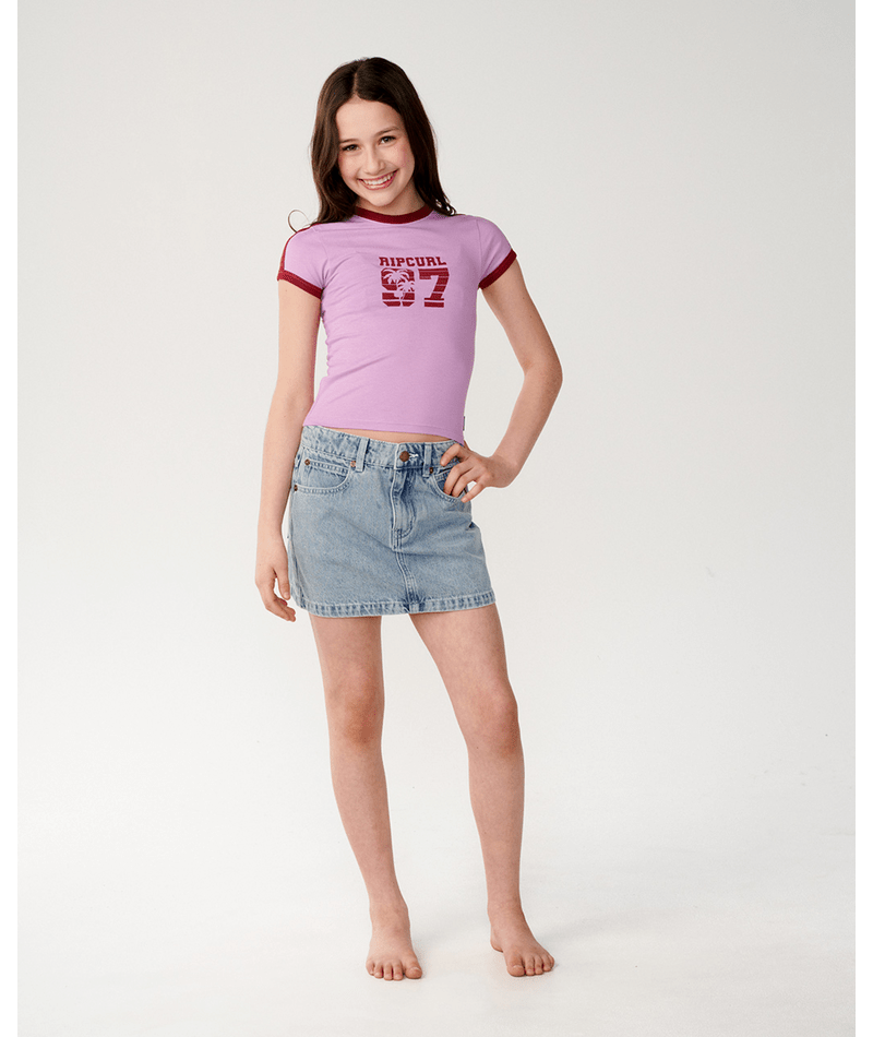 Rip Curl Surf 97 Fitted Tee - Girl in LILAC