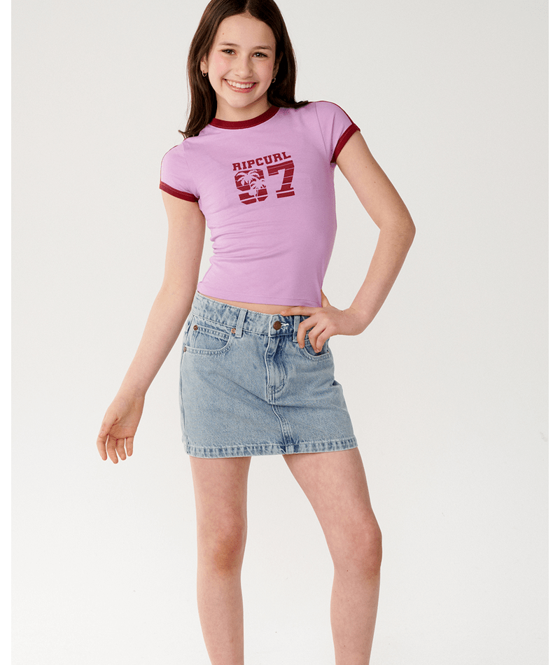 Rip Curl Surf 97 Fitted Tee - Girl in LILAC