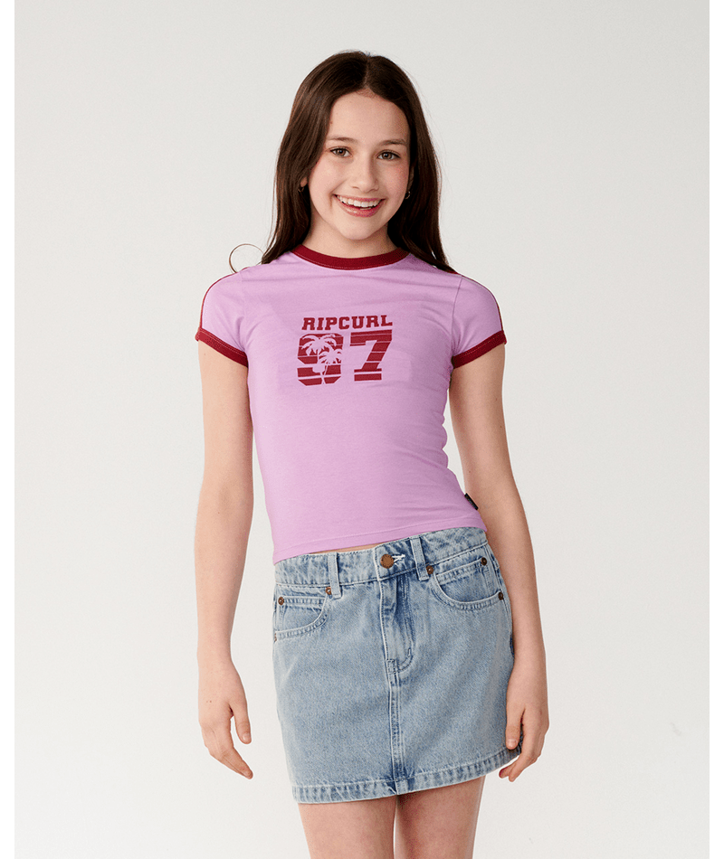 Rip Curl Surf 97 Fitted Tee - Girl in LILAC