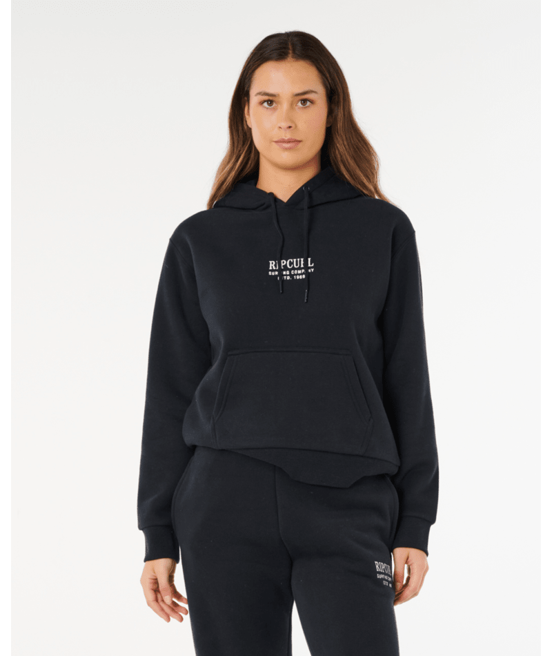Rip Curl Surf Staple Relaxed Hood in BLACK