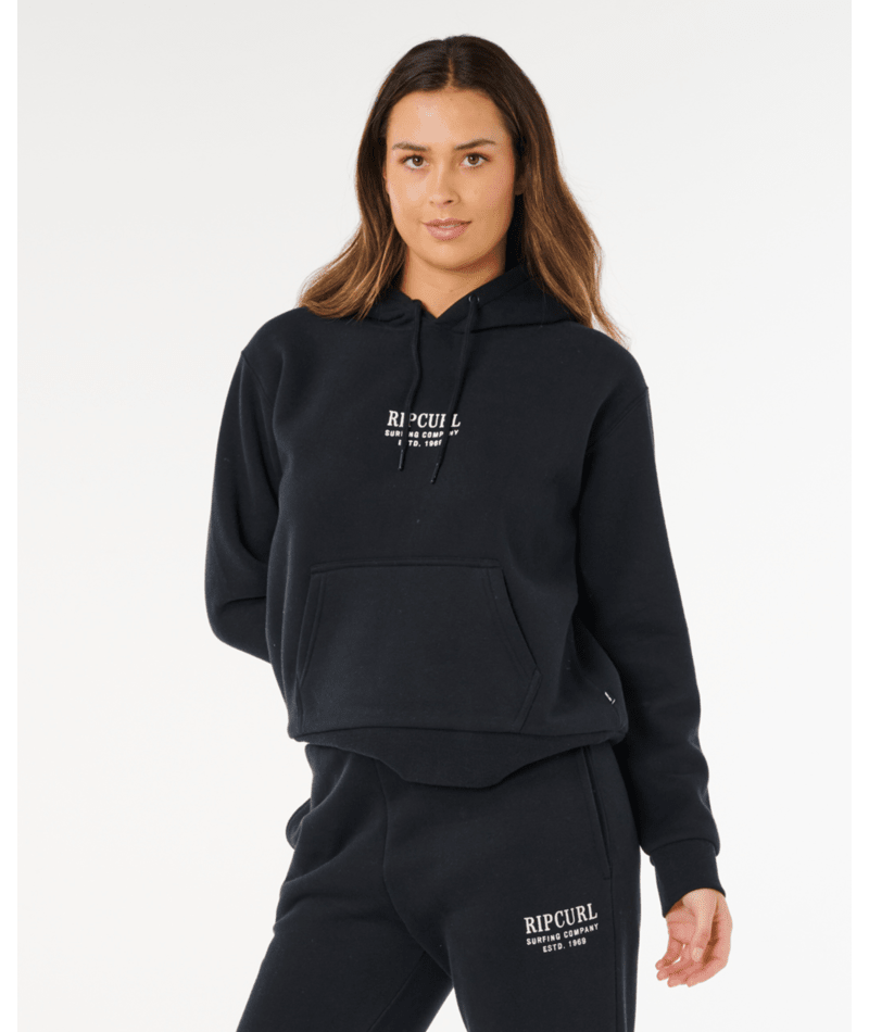 Rip Curl Surf Staple Relaxed Hood in BLACK