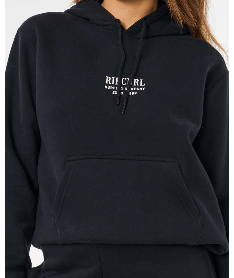 Rip Curl Surf Staple Relaxed Hood in BLACK