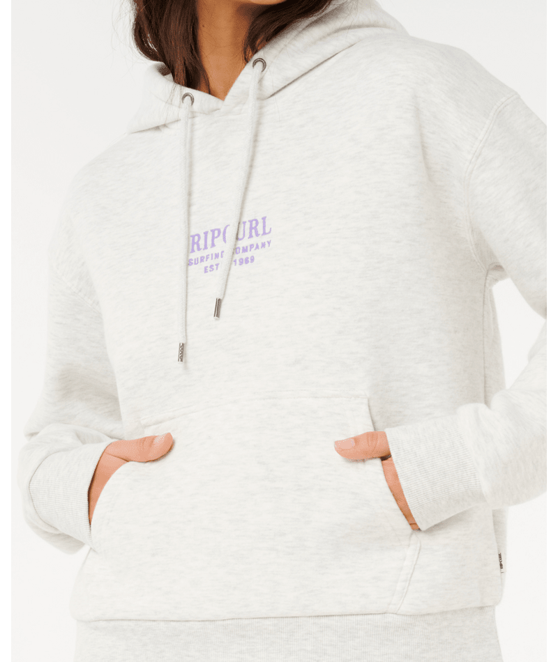 Rip Curl Surf Staple Relaxed Hood in SPORTS MARLE