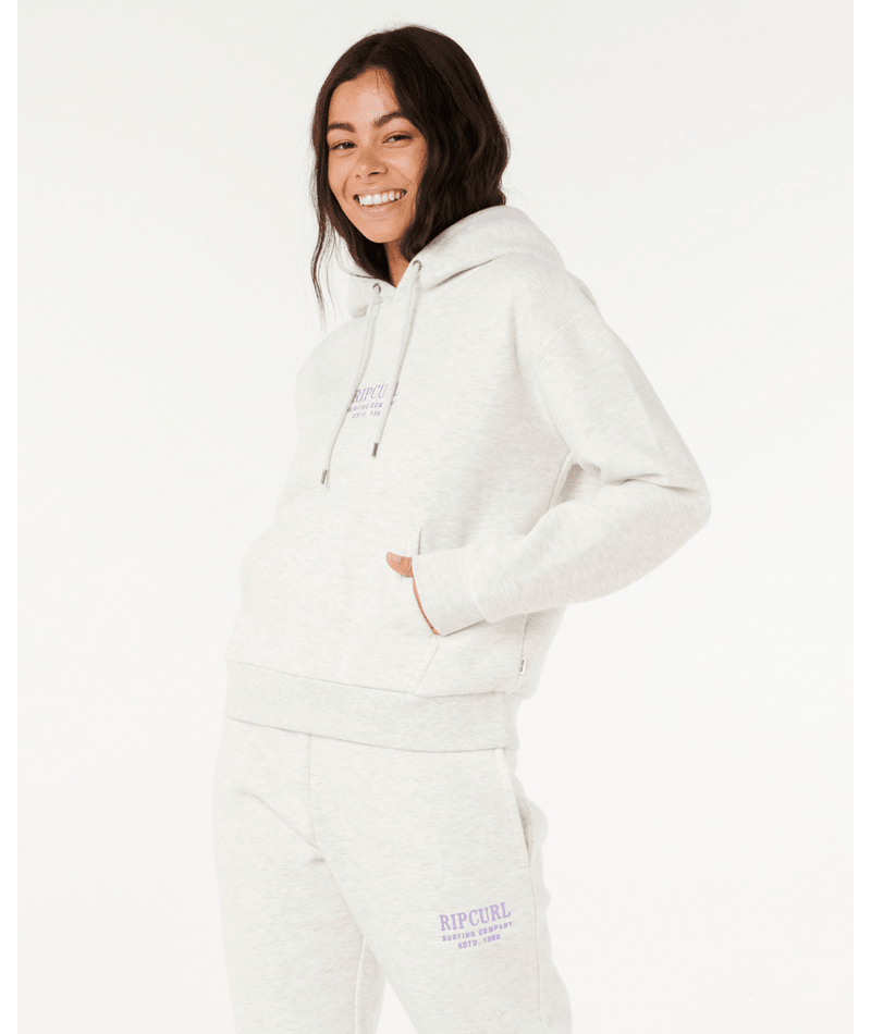 Rip Curl Surf Staple Relaxed Hood in SPORTS MARLE