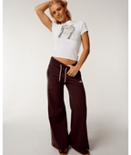 Rip Curl Since 1969 Wide Leg Track Pant in FUDGE