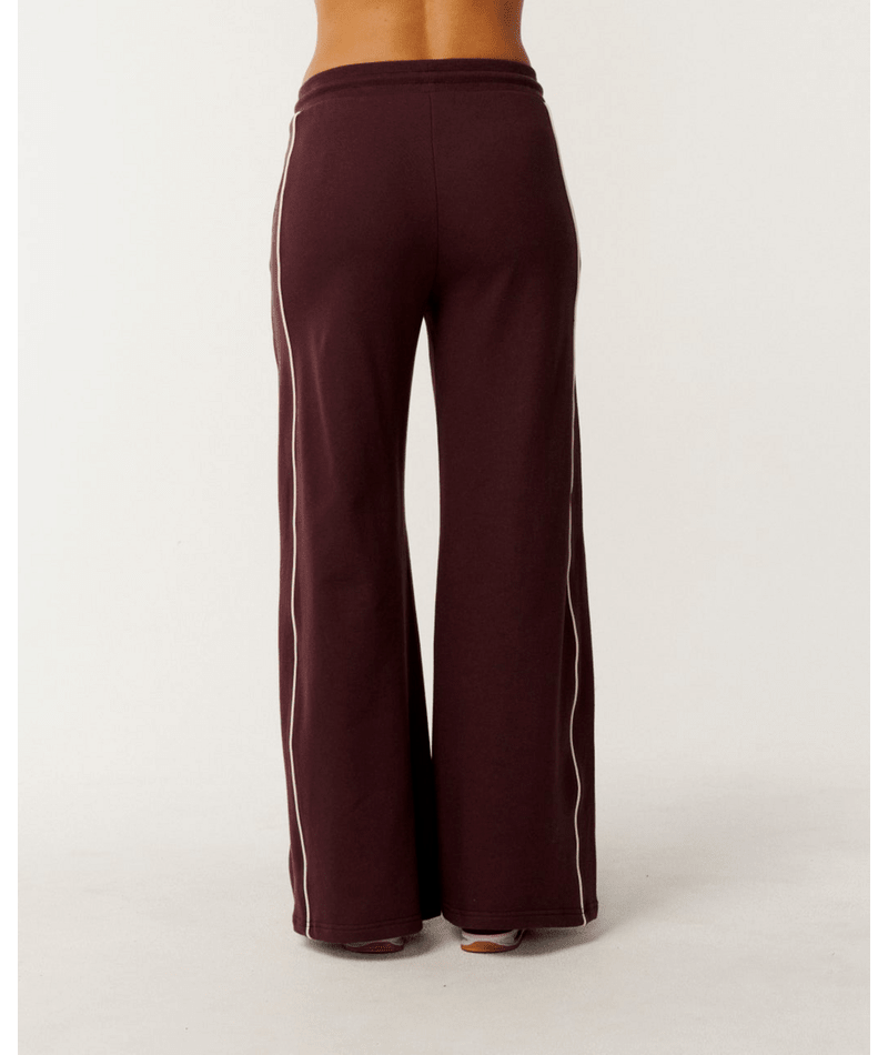 Rip Curl Since 1969 Wide Leg Track Pant in FUDGE