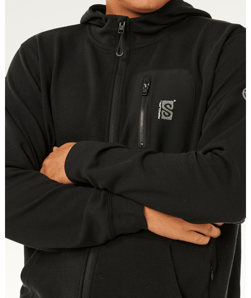 Rip Curl Vaporcool Search Z/T Hood in BLACK