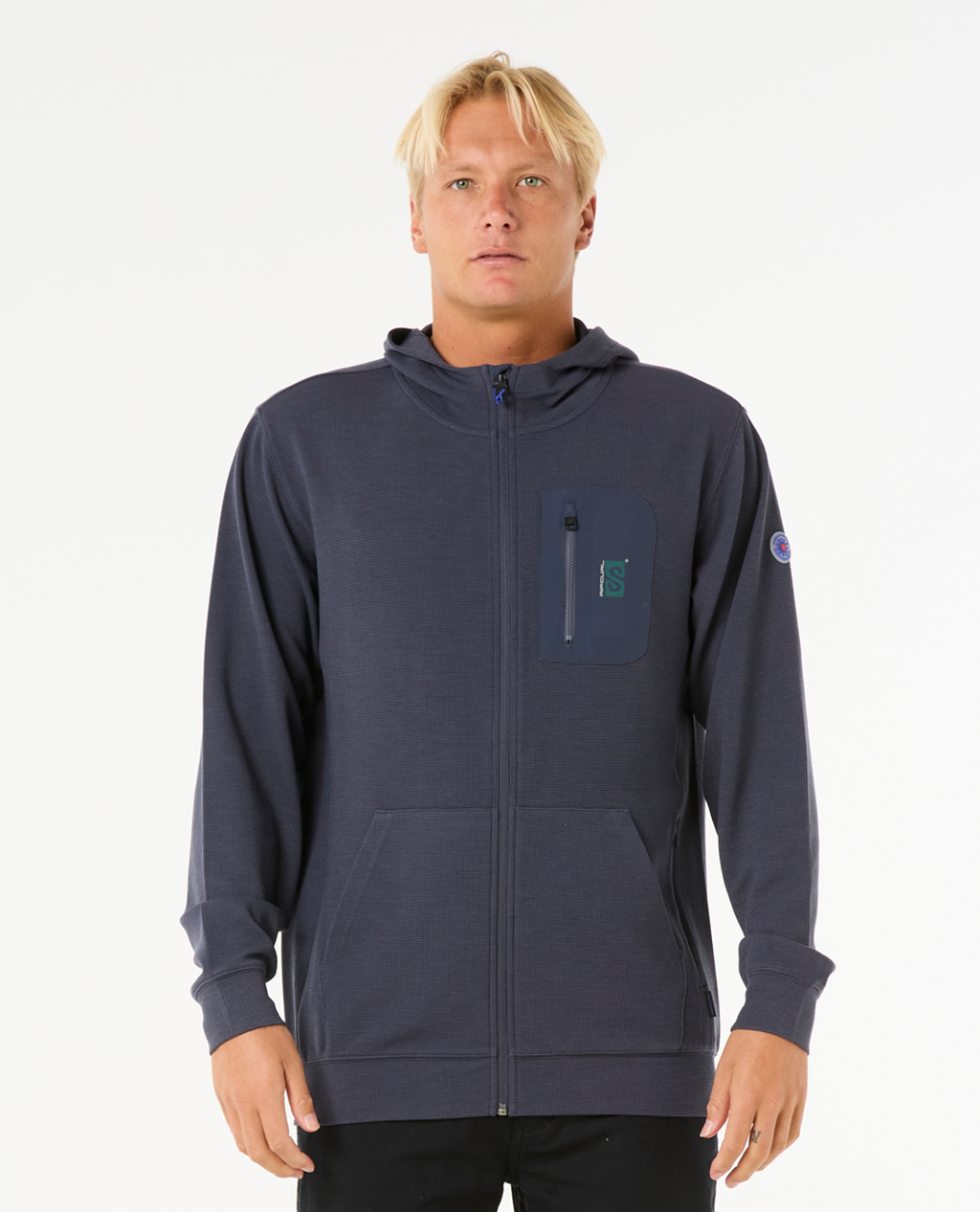 Rip Curl Vaporcool Search Z/T Hood in PURPLE NIGHT