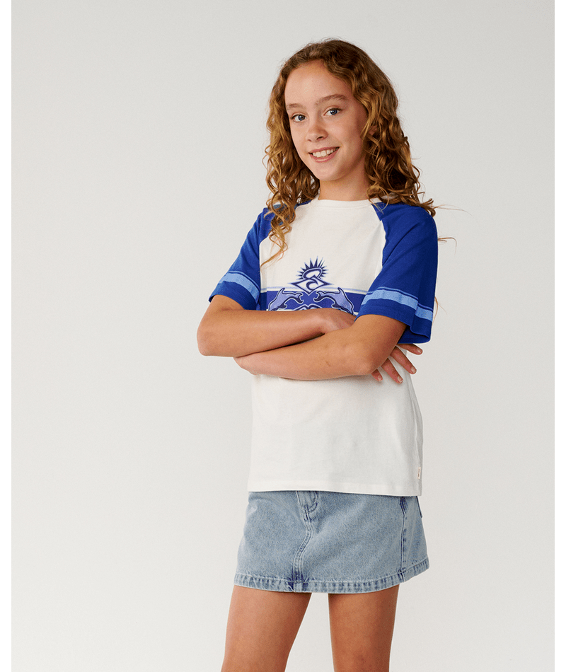 Rip Curl Dolphin Archive Relaxed Tee in BONE