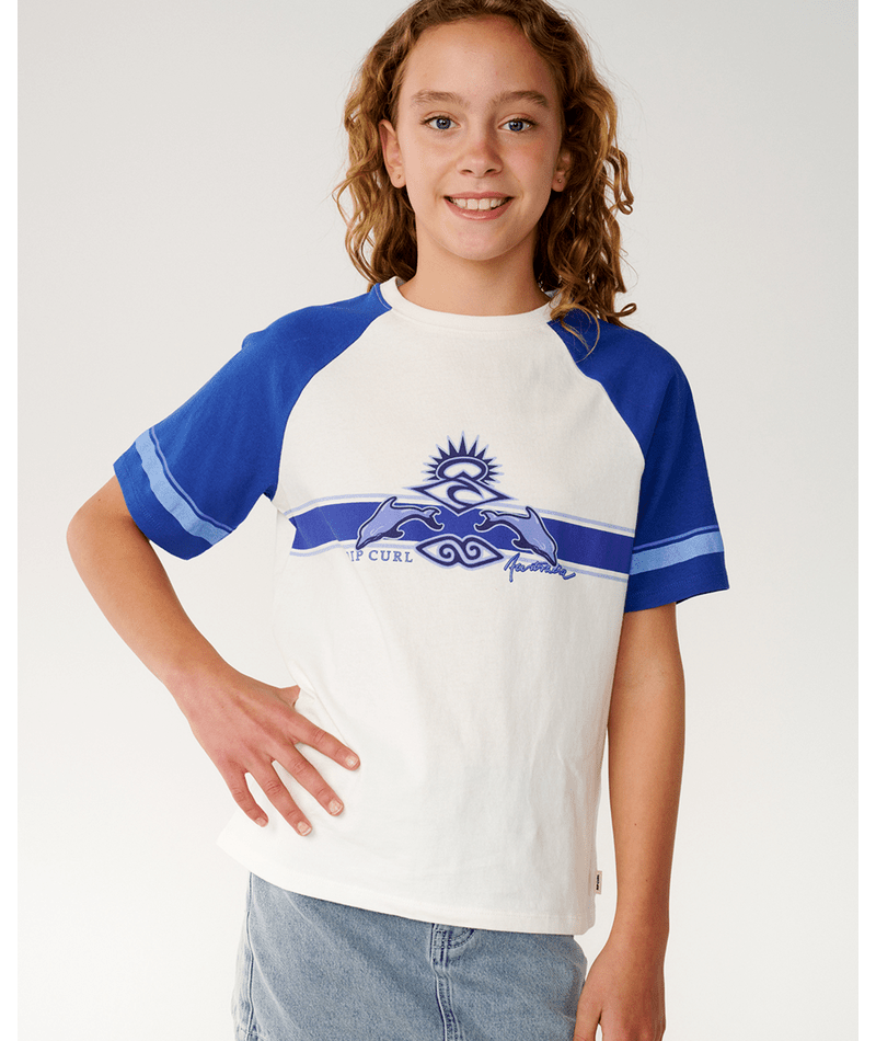 Rip Curl Dolphin Archive Relaxed Tee in BONE