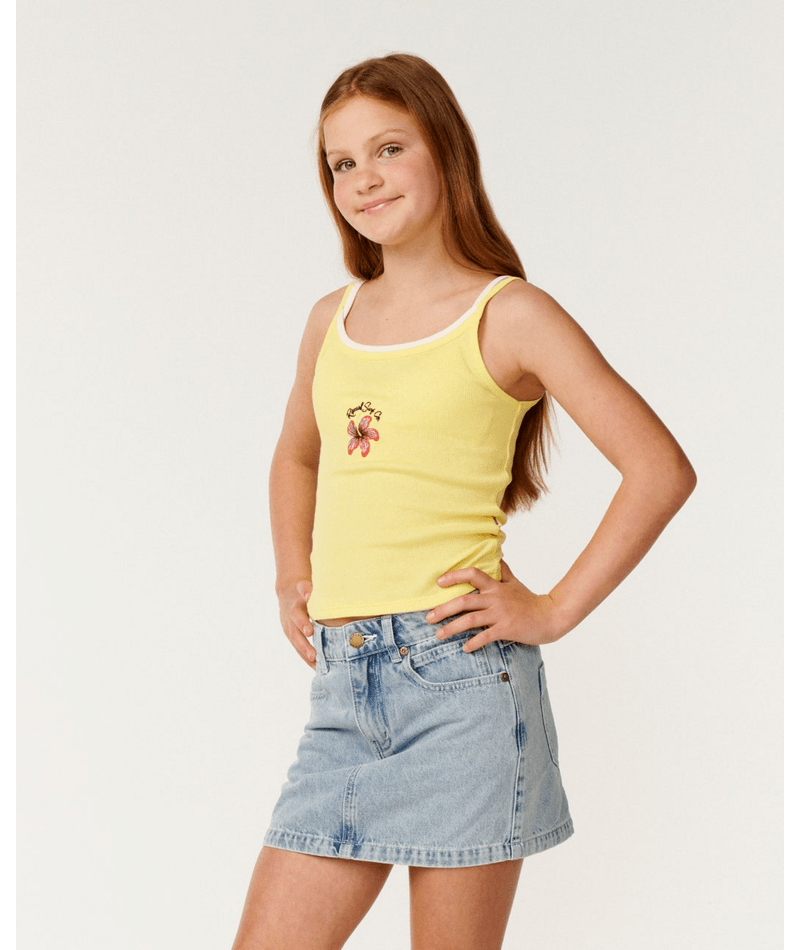 Rip Curl Island Time Tank - Girl in Yellow Sunshine