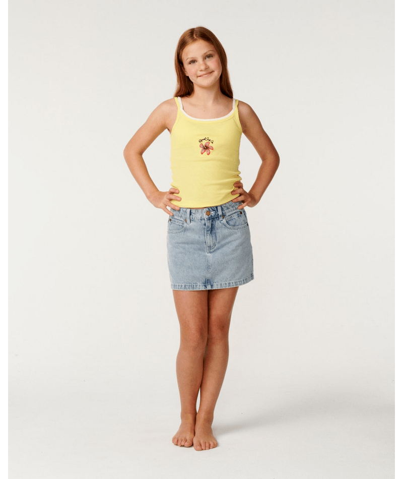 Rip Curl Island Time Tank - Girl in Yellow Sunshine
