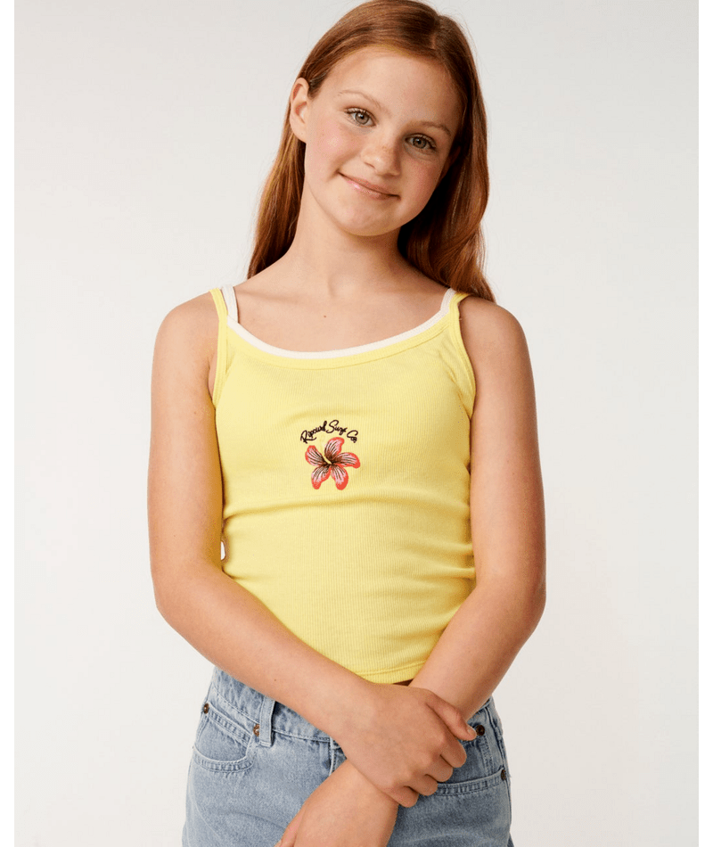 Rip Curl Island Time Tank - Girl in Yellow Sunshine
