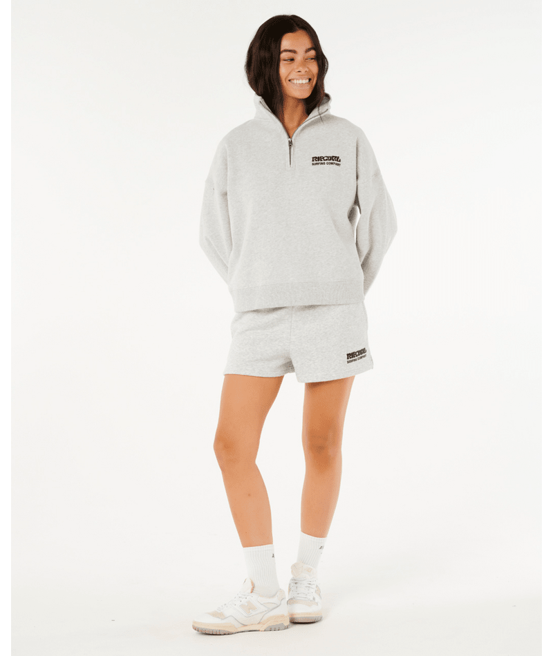 Rip Curl Surf Puff 1/4 Zip in GREY MARLE