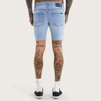 Kiss Chacey KS2 Denim Short in Destroyed Crystal Blue