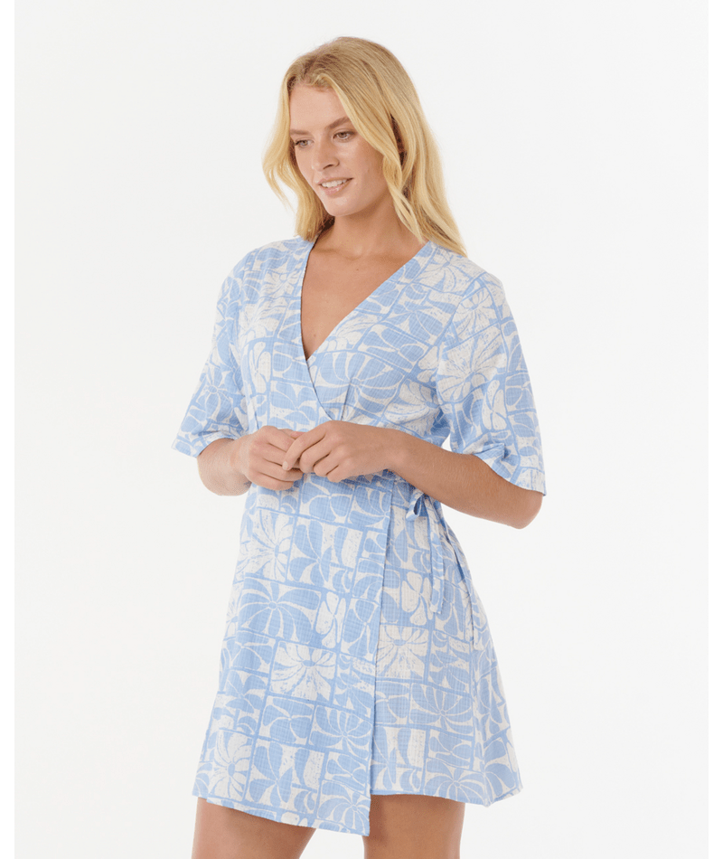 Rip Curl Aots - Ty Williams Wrap Dress in BLUE