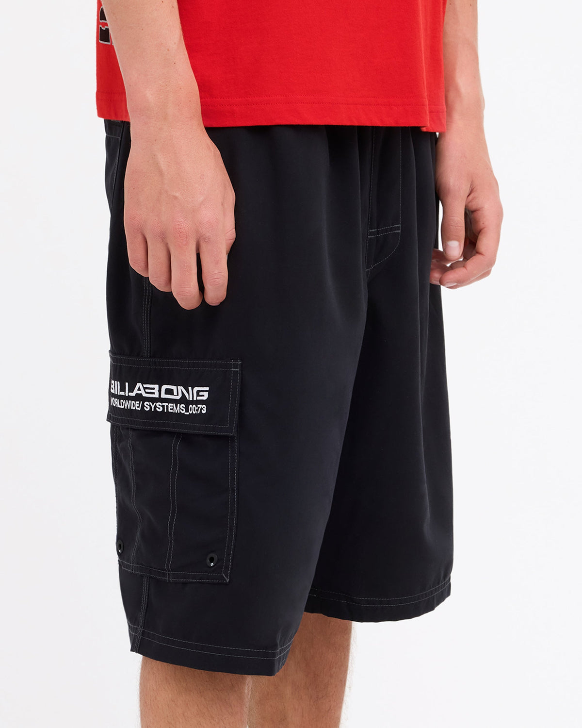Billabong Mens Throw On 22" Boardshorts in Black
