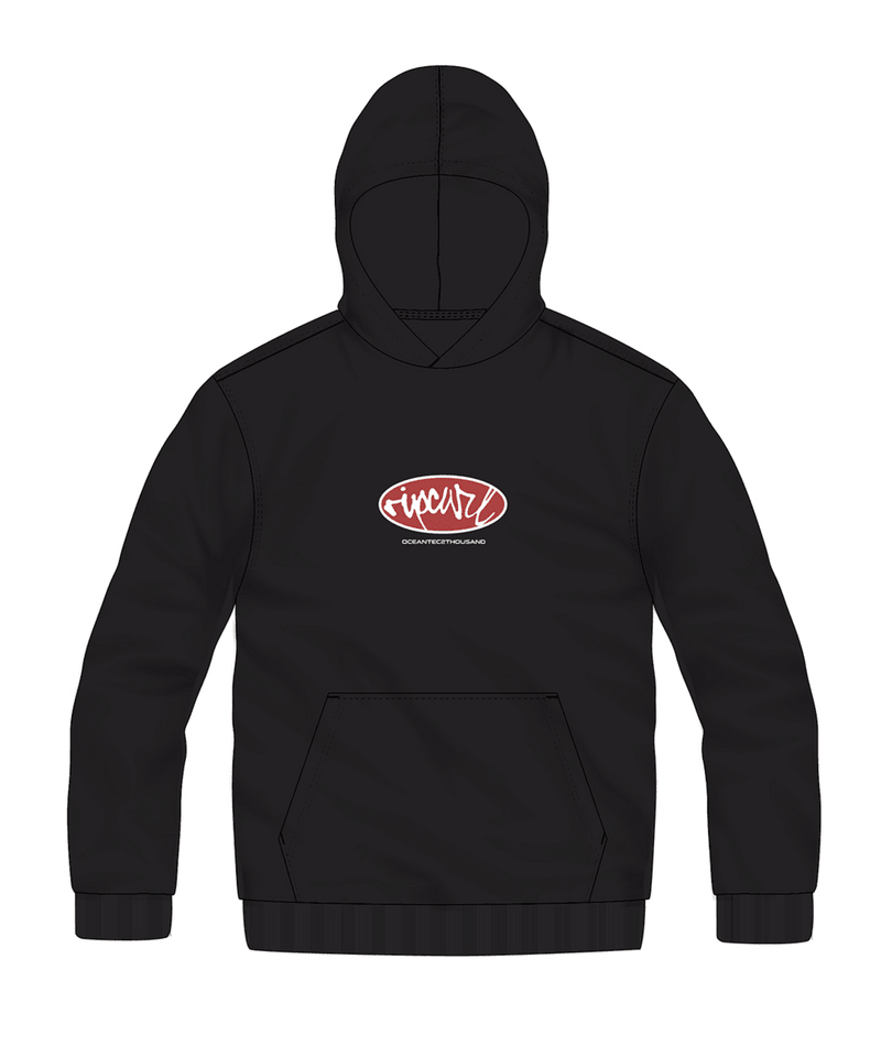 Rip Curl Rip Script Hood in BLACK