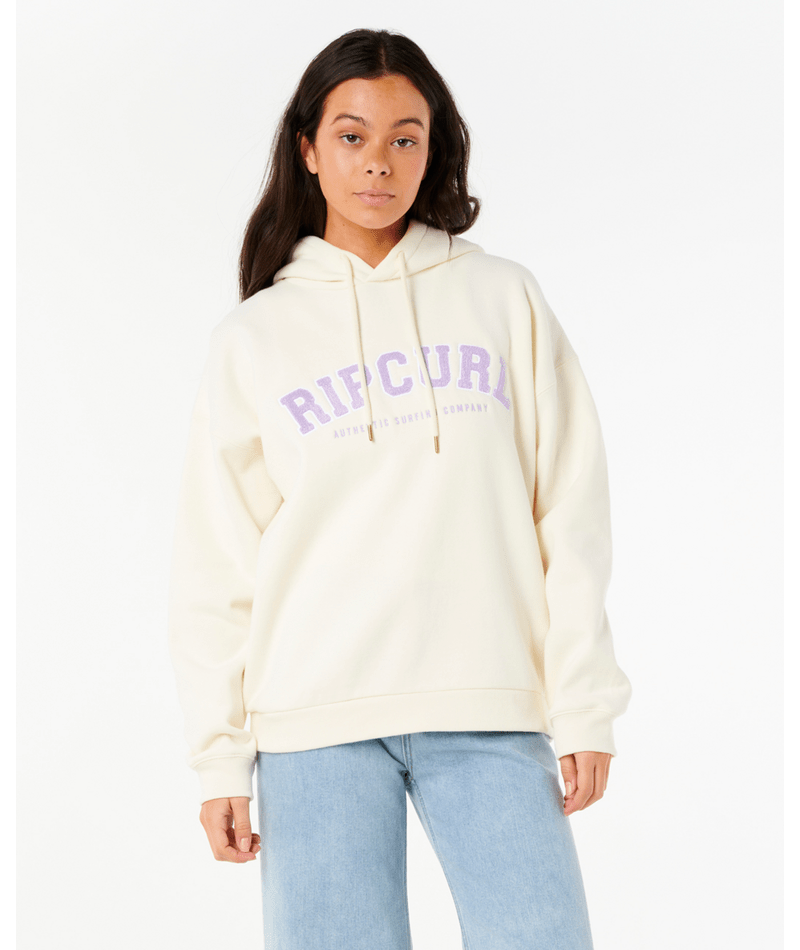 Rip Curl Varsity Hoodie in BONE