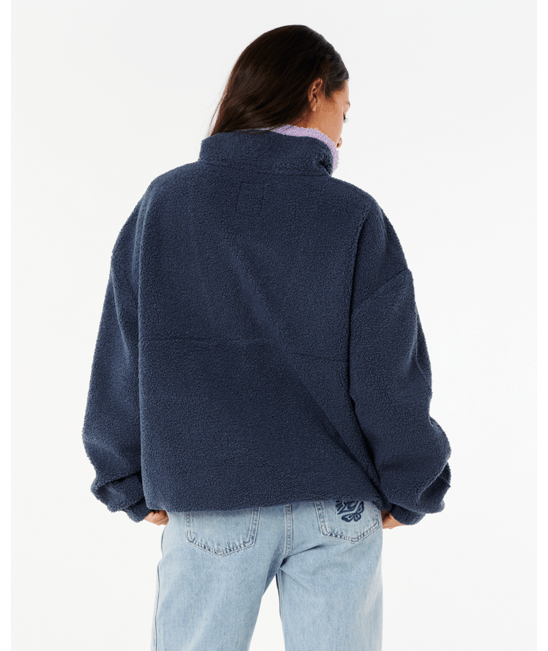 Rip Curl Neon Isles Retro Polar Fleece in NAVY